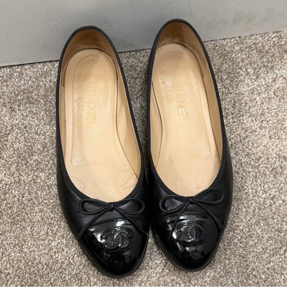 Chanel Black Ballet Flats